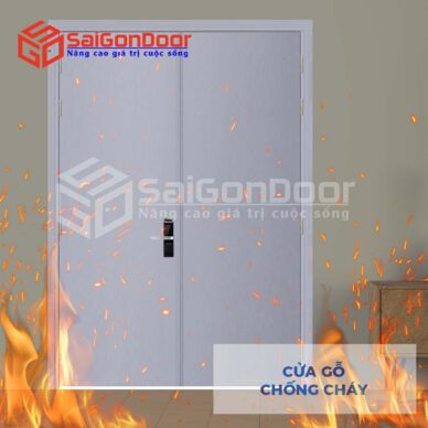 Cửa gỗ chống cháy với nhiều tính năng ưu việt